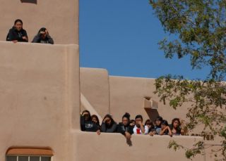 Students watching dance