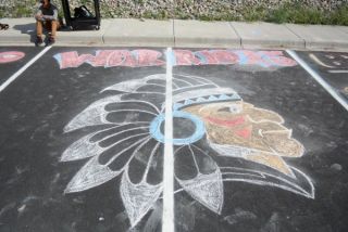 2015 Chalk Art in Honor of Fall Sports