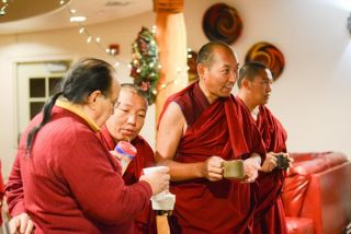 Monks enjoying Native Tea