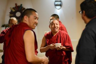 Monks chatting