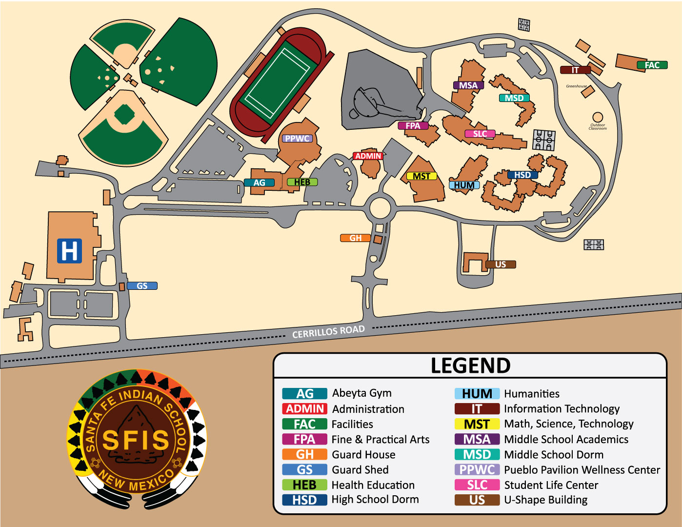 SFIS Campus Map